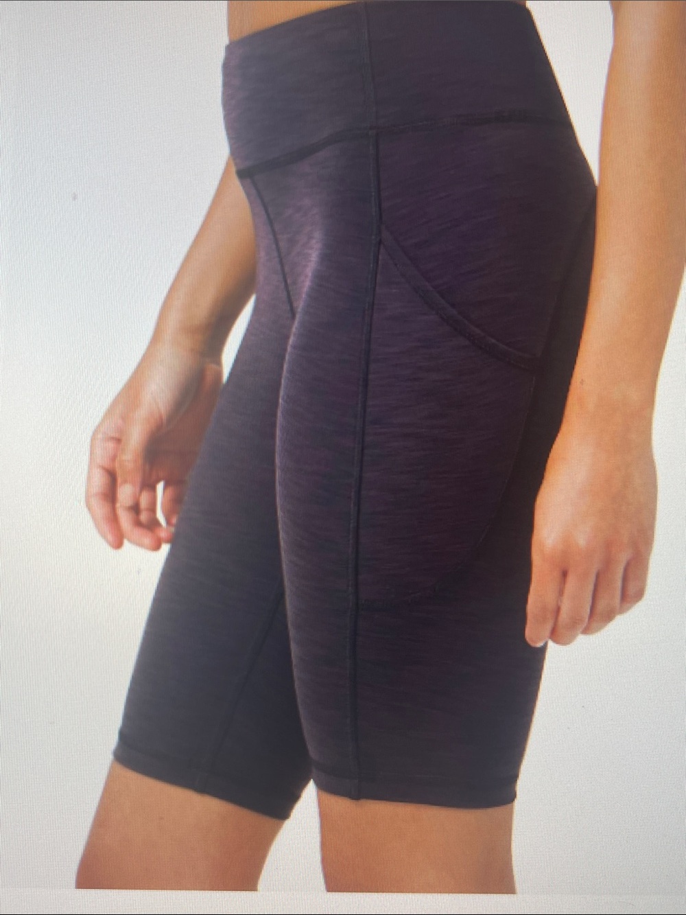 lululemon athletica Invigorate heathered Black High-Rise Bike Shorts Pockets 10'